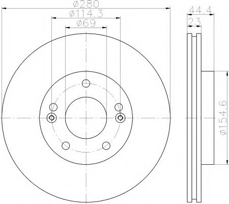 Imagine Disc frana HELLA 8DD 355 118-371