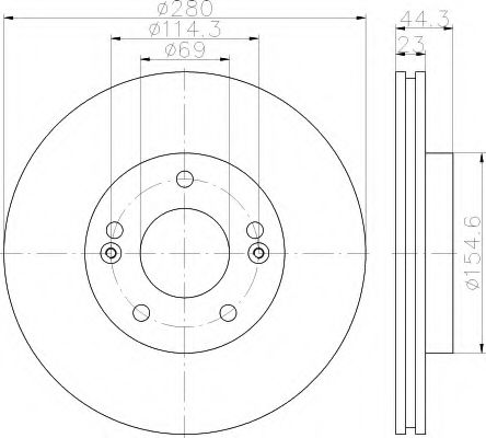 Imagine Disc frana HELLA 8DD 355 118-381