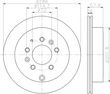 Imagine Disc frana HELLA 8DD 355 118-551