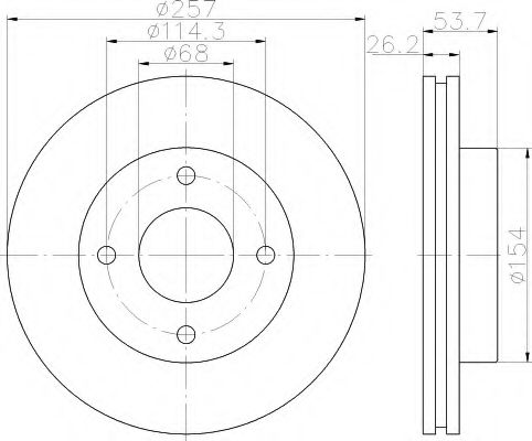 Imagine Disc frana HELLA 8DD 355 118-571