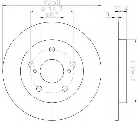 Imagine Disc frana HELLA 8DD 355 118-981