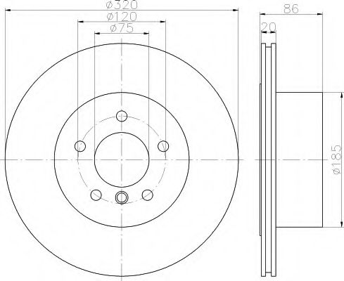 Imagine Disc frana HELLA 8DD 355 119-201