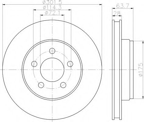 Imagine Disc frana HELLA 8DD 355 119-241