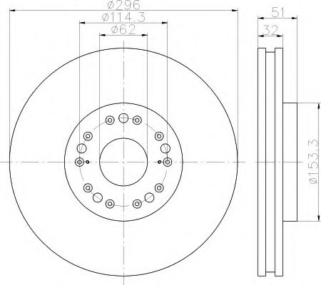 Imagine Disc frana HELLA 8DD 355 119-381