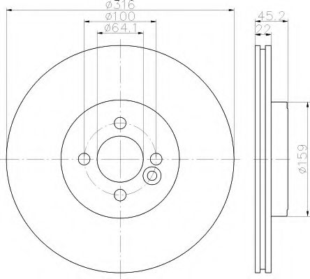 Imagine Disc frana HELLA 8DD 355 119-441