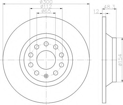 Imagine Disc frana HELLA 8DD 355 119-481