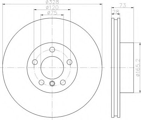 Imagine Disc frana HELLA 8DD 355 119-531