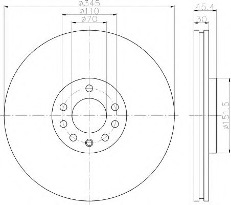 Imagine Disc frana HELLA 8DD 355 120-091