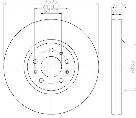 Imagine Disc frana HELLA 8DD 355 120-251