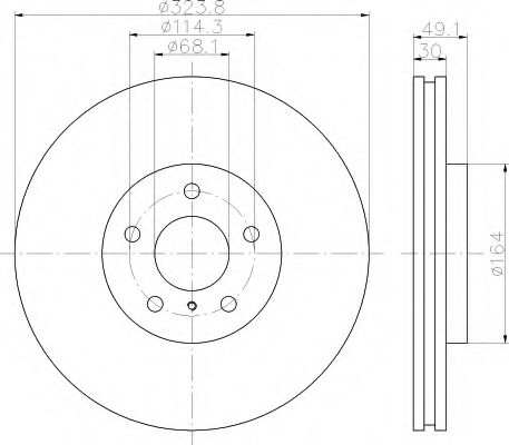 Imagine Disc frana HELLA 8DD 355 120-271