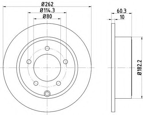 Imagine Disc frana HELLA 8DD 355 120-561