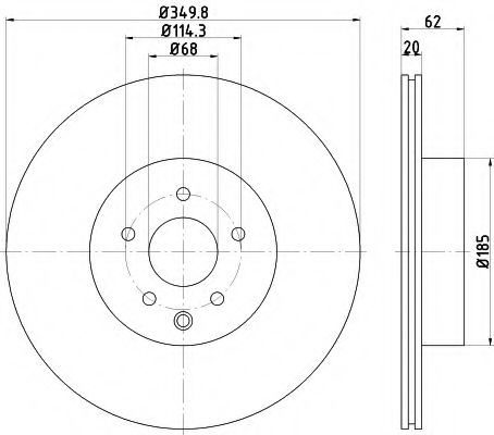 Imagine Disc frana HELLA 8DD 355 122-261