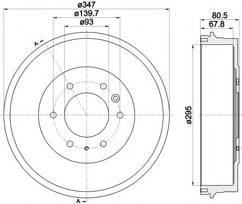 Imagine Tambur frana HELLA 8DT 355 301-831