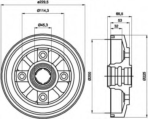 Imagine Tambur frana HELLA 8DT 355 302-281