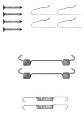 Imagine set accesorii, saboti frana parcare HELLA 8DZ 355 201-811