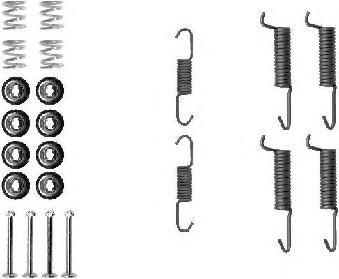 Imagine set accesorii, saboti frana parcare HELLA 8DZ 355 201-831