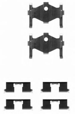 Imagine Set accesorii, placute frana HELLA 8DZ 355 202-521