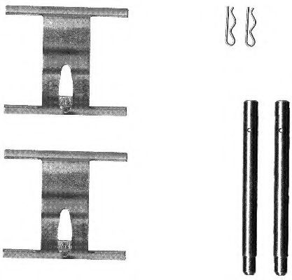 Imagine Set accesorii, placute frana HELLA 8DZ 355 203-191