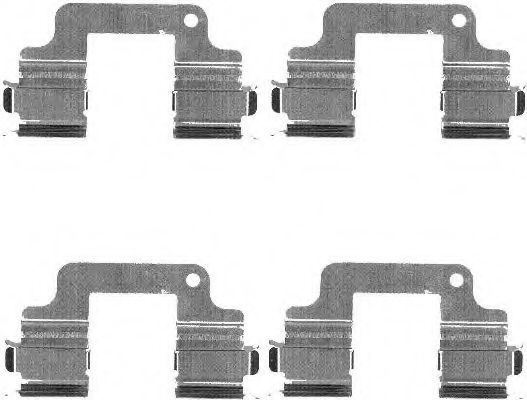 Imagine Set accesorii, placute frana HELLA 8DZ 355 203-371