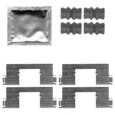 Imagine Set accesorii, placute frana HELLA 8DZ 355 203-431