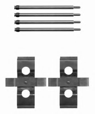 Imagine Set accesorii, placute frana HELLA 8DZ 355 203-491