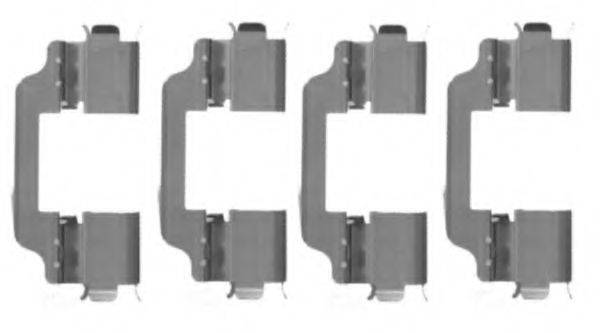 Imagine Set accesorii, placute frana HELLA 8DZ 355 203-641