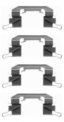 Imagine Set accesorii, placute frana HELLA 8DZ 355 203-781