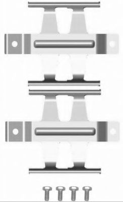 Imagine Set accesorii, placute frana HELLA 8DZ 355 204-121