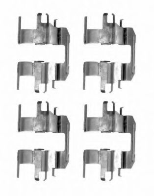 Imagine Set accesorii, placute frana HELLA 8DZ 355 204-181