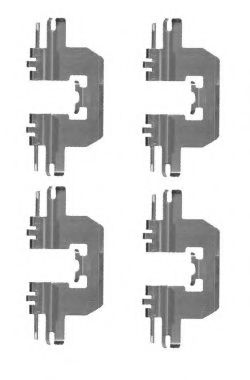 Imagine Set accesorii, placute frana HELLA 8DZ 355 204-601