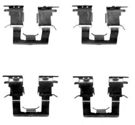 Imagine Set accesorii, placute frana HELLA 8DZ 355 204-921