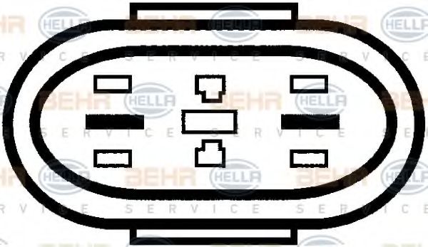 Imagine Ventilator, radiator HELLA 8EW 009 157-031