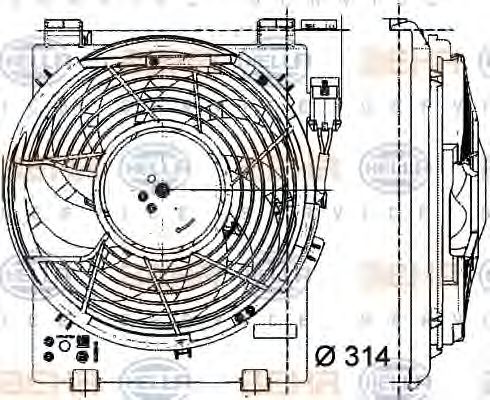 Imagine ventilator,aer conditionat HELLA 8EW 009 157-451