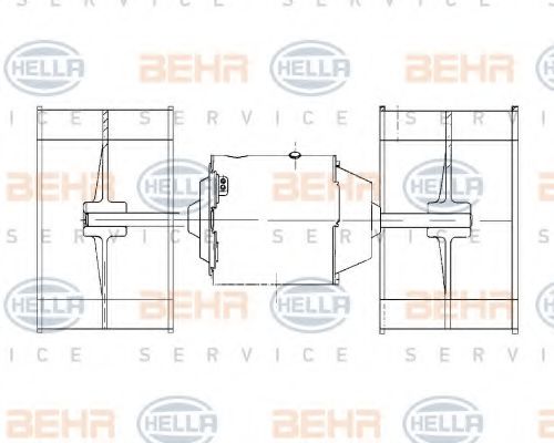 Ventilator, habitaclu HELLA 8EW 009 158-651