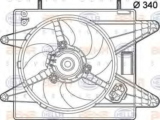 Imagine Ventilator, radiator HELLA 8EW 351 039-431