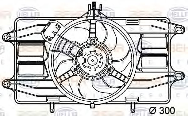 Imagine Ventilator, radiator HELLA 8EW 351 039-461