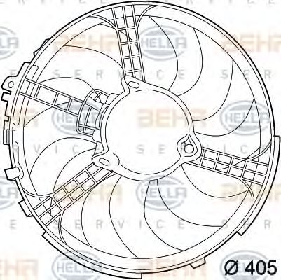 Imagine Ventilator, radiator HELLA 8EW 351 039-561