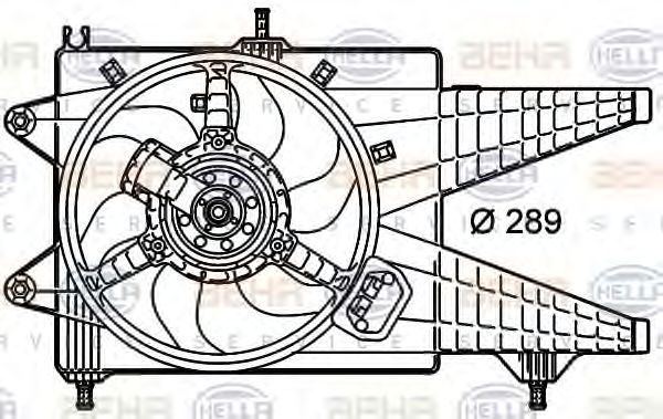 Imagine Ventilator, radiator HELLA 8EW 351 039-651