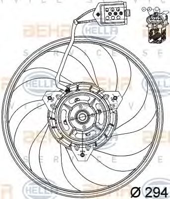 Imagine ventilator,aer conditionat HELLA 8EW 351 039-691