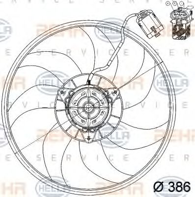 Imagine Ventilator, radiator HELLA 8EW 351 039-701