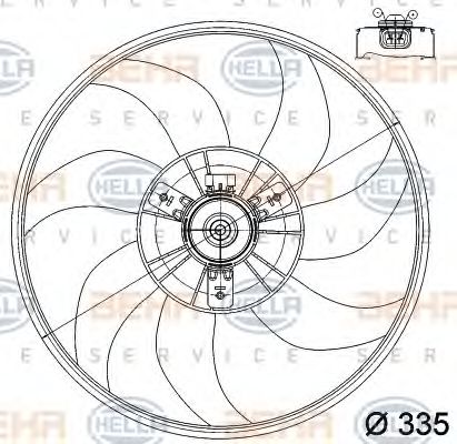 Imagine Ventilator, radiator HELLA 8EW 351 039-751