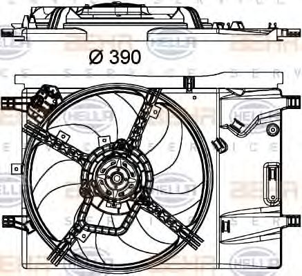 Imagine Ventilator, radiator HELLA 8EW 351 040-331