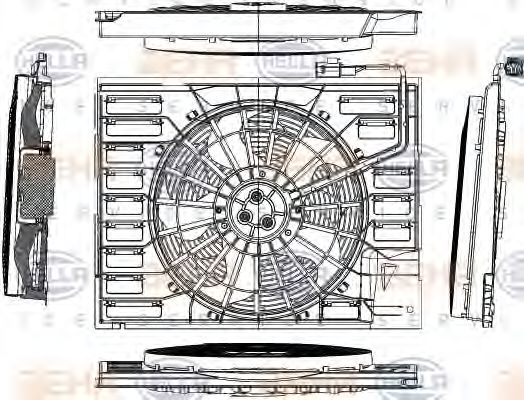 Imagine Ventilator, radiator HELLA 8EW 351 040-691