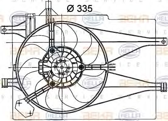 Imagine Ventilator, radiator HELLA 8EW 351 041-051