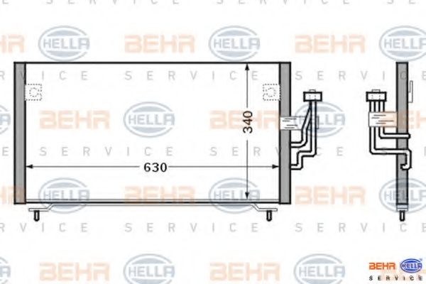 Imagine Condensator, climatizare HELLA 8FC 351 024-151