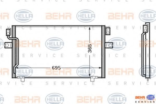 Imagine Condensator, climatizare HELLA 8FC 351 024-171