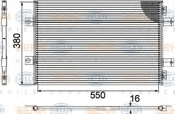 Imagine Condensator, climatizare HELLA 8FC 351 029-361