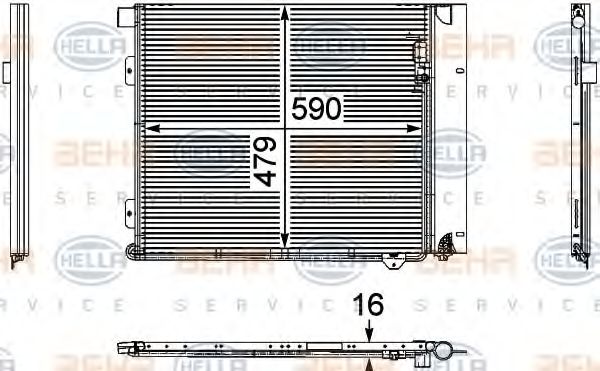 Imagine Condensator, climatizare HELLA 8FC 351 029-371