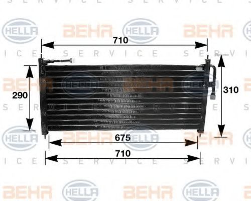 Imagine Condensator, climatizare HELLA 8FC 351 035-021