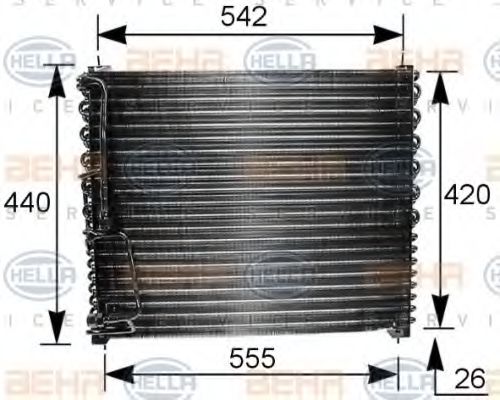 Imagine Condensator, climatizare HELLA 8FC 351 035-111